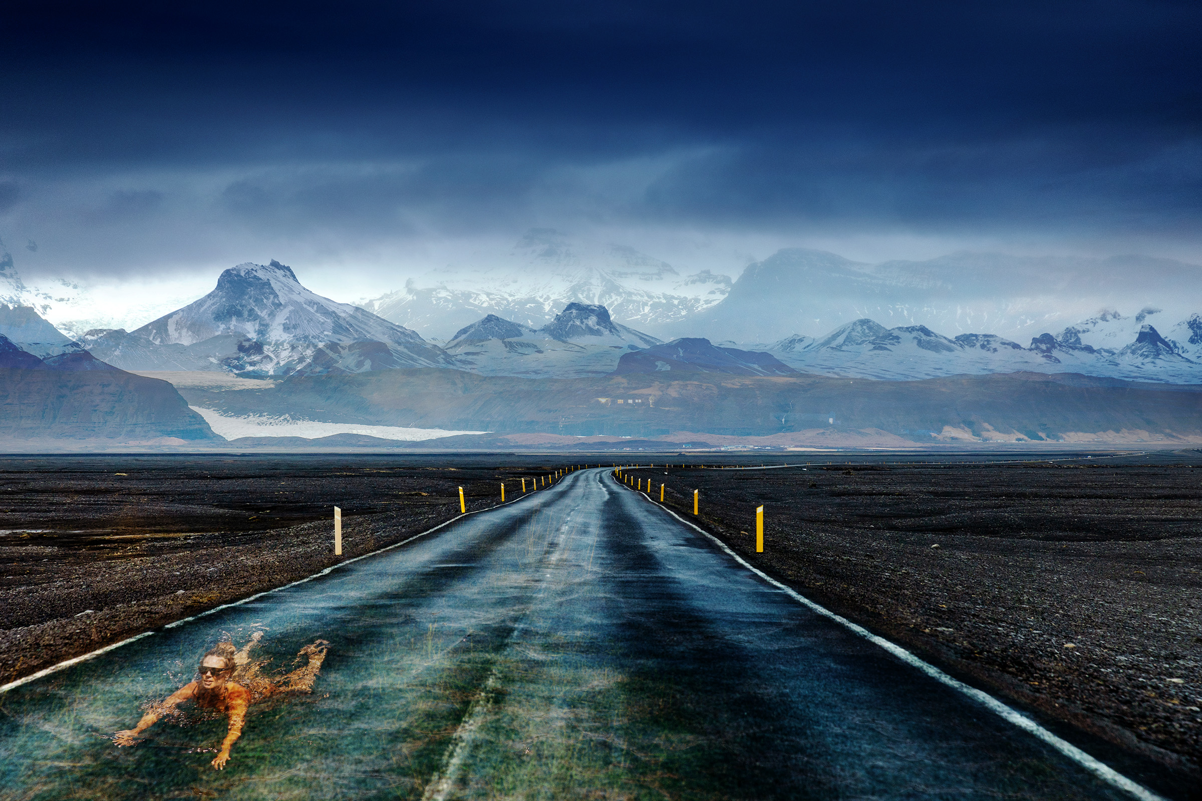 Surreal landscape artwork